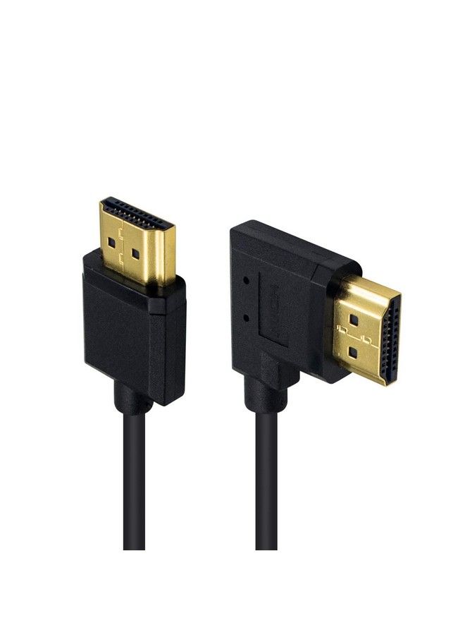 Duttek 4K Hdmi Cable Hdmi To Hdmi Cable Extreme Thin Right Angled Hdmi Male To Male Extender Coiled Cable For 3D And 4K Ultra Hd Tv Stick Hdmi 2.0 Cord Extension Converter(Hdmi Extender) (1.2M 4Ft) - Image 4