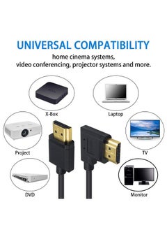 Duttek 4K Hdmi Cable Hdmi To Hdmi Cable Extreme Thin Right Angled Hdmi Male To Male Extender Coiled Cable For 3D And 4K Ultra Hd Tv Stick Hdmi 2.0 Cord Extension Converter(Hdmi Extender) (1.2M 4Ft)  - Image 5