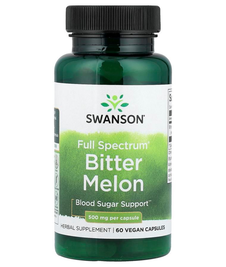 SWANSON كبسولات القرع المر كاملة الطيف 500 ملغ 60 كبسولة نباتية