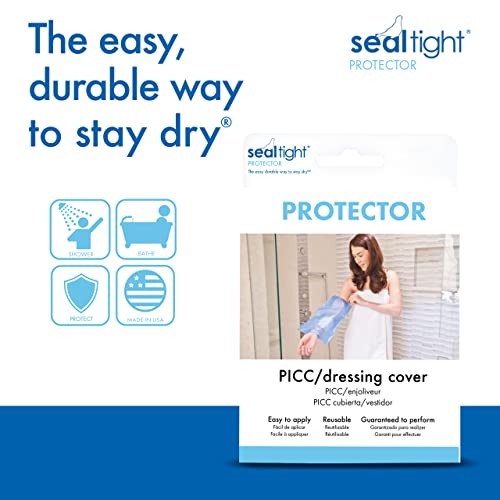 Brownmed - Seal-Tight Protector Mid Arm - Waterproof Bandage & Cast Protector for Shower & Swimming - Reusable Cast Shower Cover for Arm Casts - Durable Cast Bag - Small - Image 3