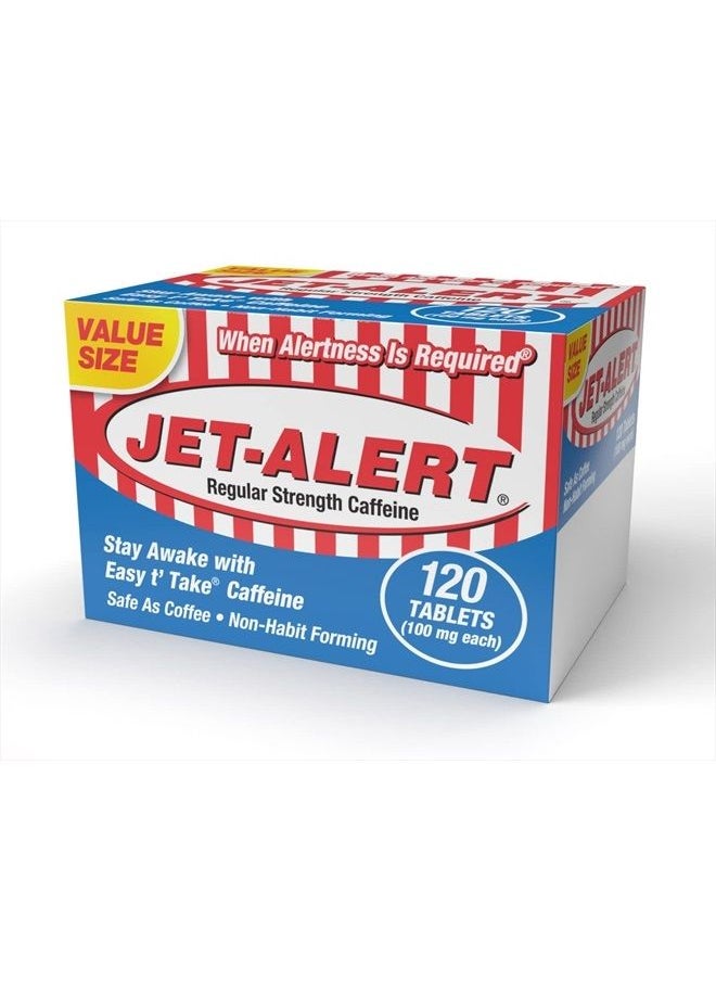 Jet-Alert - 100 MG Each Caffeine Tab 120 Count - Image 1