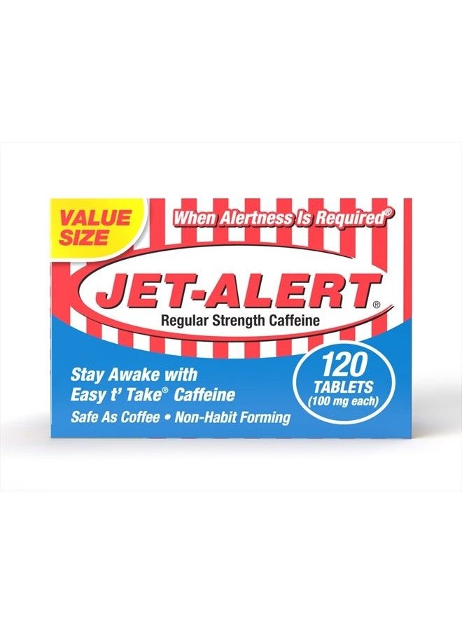 Jet-Alert - 100 MG Each Caffeine Tab 120 Count - Image 1