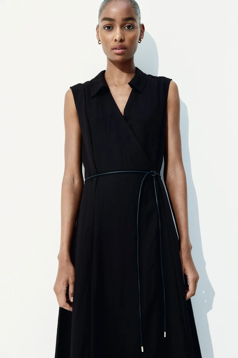 H&M Tie-belt wrap dress