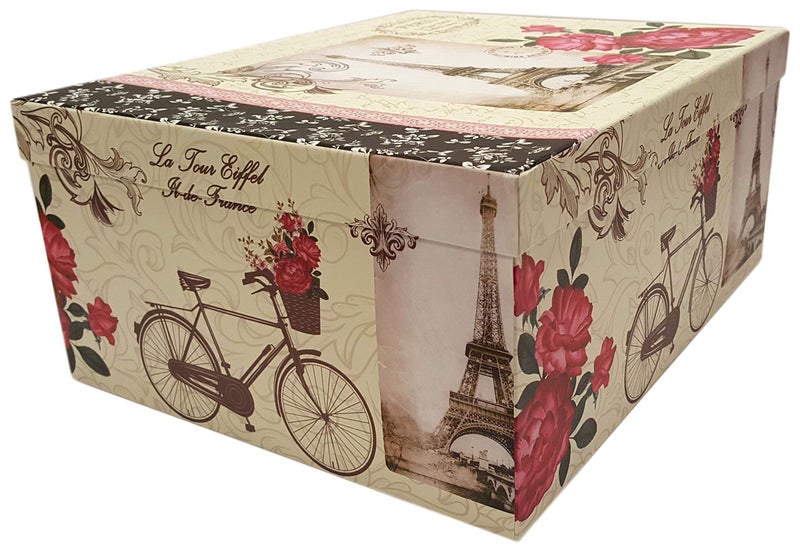 ALEF Paris Extra Large Nesting Storage Boxes - Set of 6 - Sturdy Cardboard, Décor & Gift Giving - 6 Box Sizes, Polka Dot - Image 3