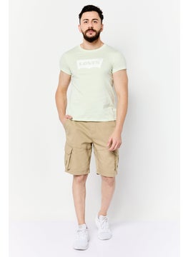 Levi's Men Crew Neck Short Sleeves Graphic Printed T-Shirt, Light Mint  - Image 2