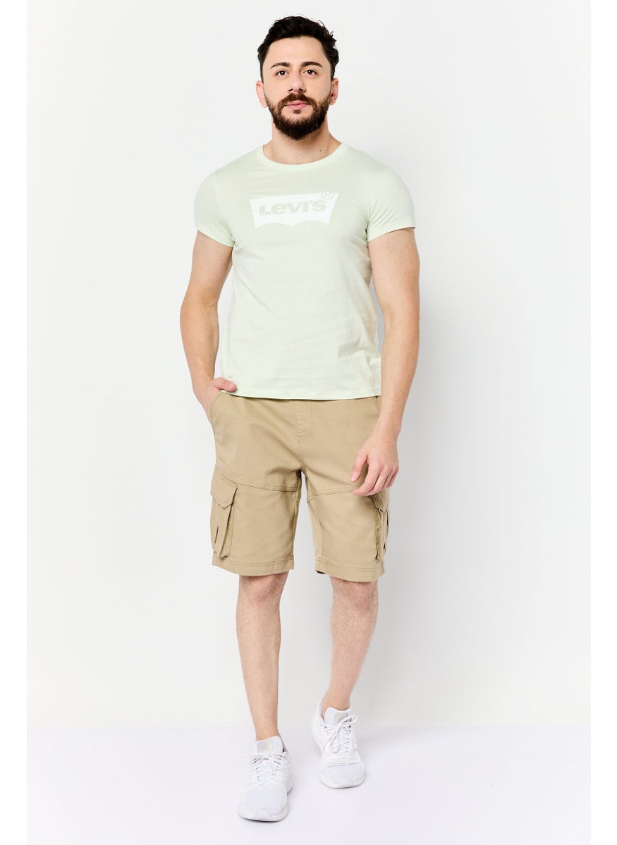 Levi's Men Crew Neck Short Sleeves Graphic Printed T-Shirt, Light Mint  - Image 2