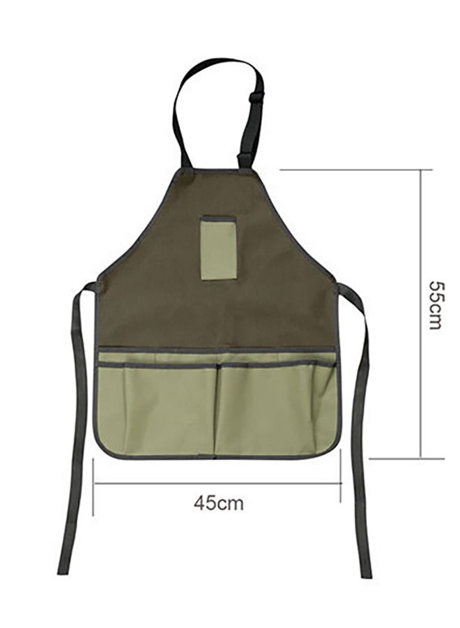Generic Gardening Apron with Pockets Oxford Cloth - Image 4