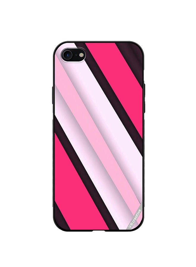 VR CREATIVE Protective Case Cover For Apple iPhone SE (2022) Multicolor Layers Design - Image 1