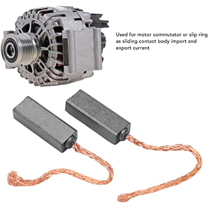 Akozon Alternator Regulator Repair Kit, 4 Pieces Alternator Regulator Brush Set Brx40710 Generator Electric Motor Brush Replacement for Bosch - Image 4