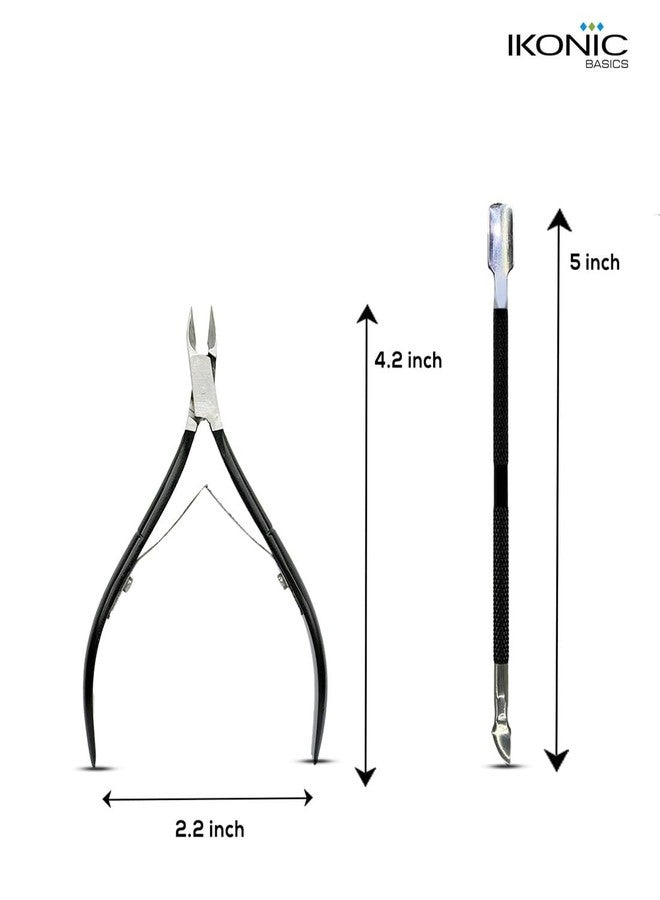 IKONIC 2 IN 1 CUTICLE PUSHER & CUTTER IKB-644-1C - Image 1