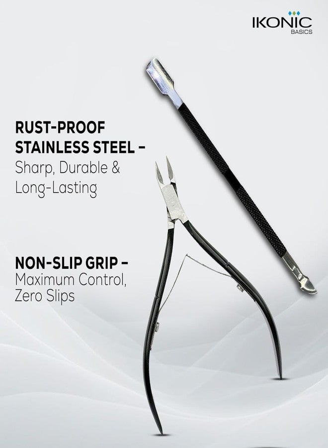 IKONIC 2 IN 1 CUTICLE PUSHER & CUTTER IKB-644-1C - Image 3
