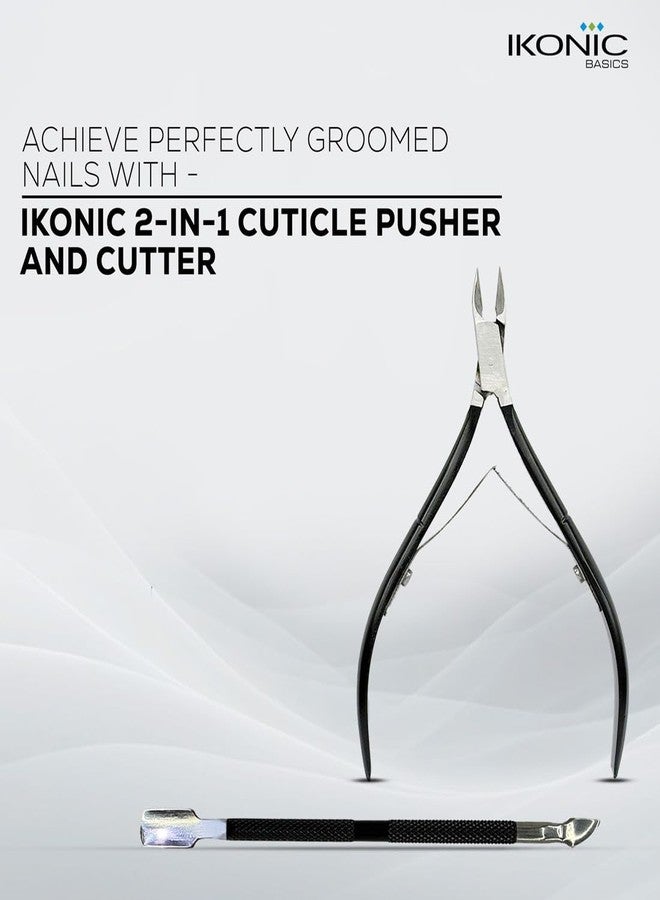 IKONIC 2 IN 1 CUTICLE PUSHER & CUTTER IKB-644-1C - Image 2