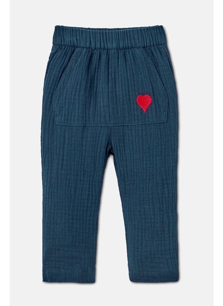 Tchibo Toddlers Boy Textured Pull,On Pants, Navy  - Image 3