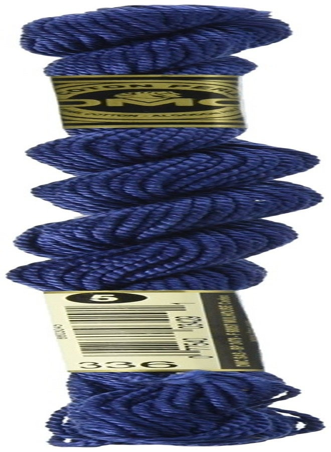 DMC 115 5-336 Pearl Cotton Thread, Navy Blue, Size 5