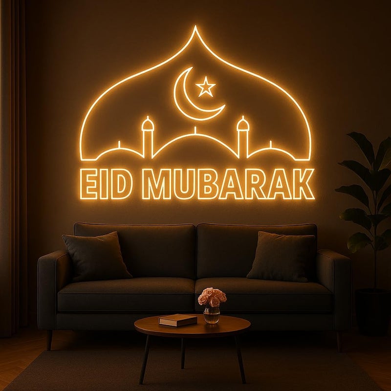Horoof Home Eid Mubarak LED Wall Light - Image 2