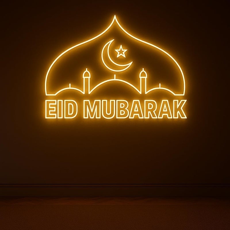Horoof Home Eid Mubarak LED Wall Light - Image 1