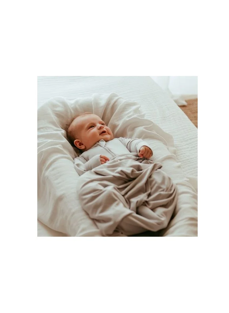 Anvi Baby Bamboo Swaddle and Sleep Suit Newborn Gift Set Grey