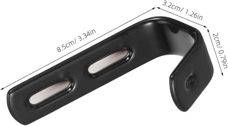 Black Heavy Duty Space Saving Loft Ladder Brackets Bunk Bed Hooks For Garage - Image 3