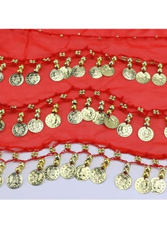 Generic Belly Dance Hip Scarf Waist Belt With Gold Coins  - Image 2