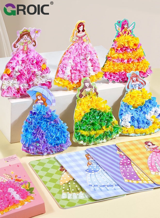 GROIC Poke in Fun Art Craft Set for Girls, Princesses Poke Art Activities, Magic Princess Crafts for Kids, Princess Dress-up DIY Craft Kits, Art Toys Gifts for Girls & Boys - Image 4