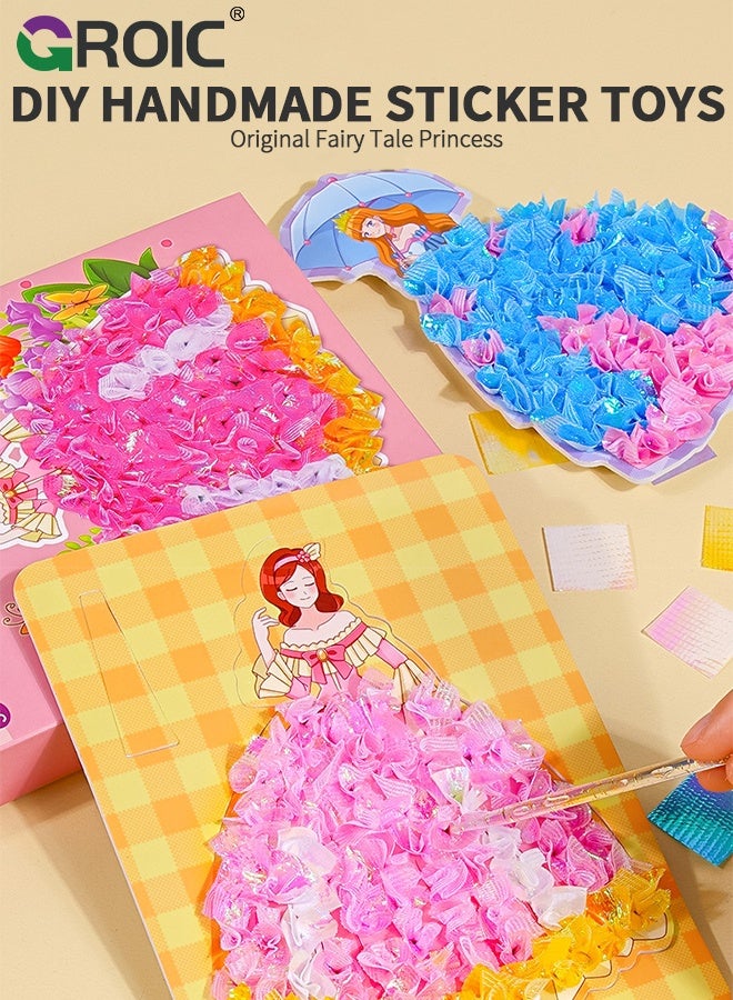 GROIC Poke in Fun Art Craft Set for Girls, Princesses Poke Art Activities, Magic Princess Crafts for Kids, Princess Dress-up DIY Craft Kits, Art Toys Gifts for Girls & Boys - Image 3