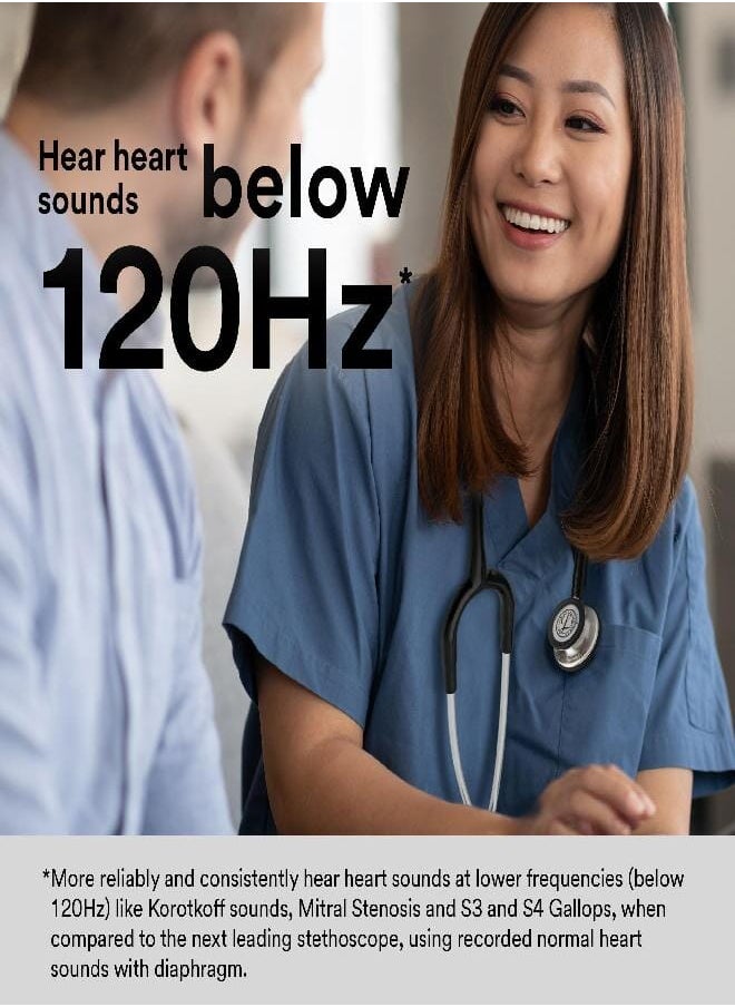 3M Littmann 3M Littmann Classic III Monitoring Stethoscope, 5633, More Than 2X as Loud*, Weighs Less, Stainless Steel Chestpiece, 27' Pearl Pink Tube  - Image 2