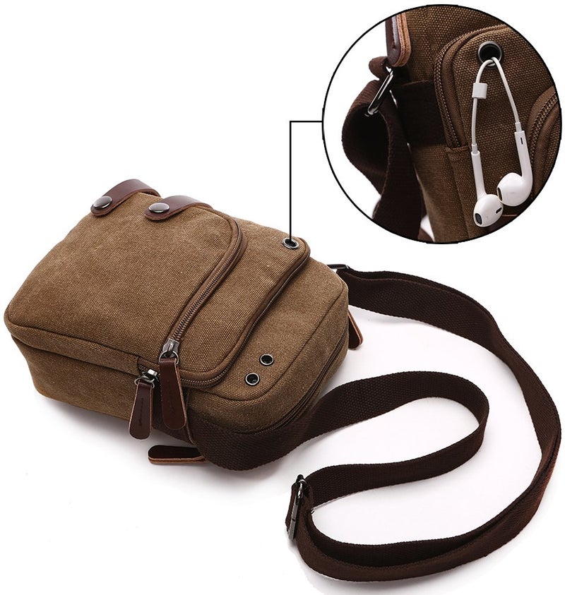 Collsants Mini Crossbody Bags for Women and Men - Small Purses and Handbags - Travel Bag - Canvas Shoulder Purse - Image 5