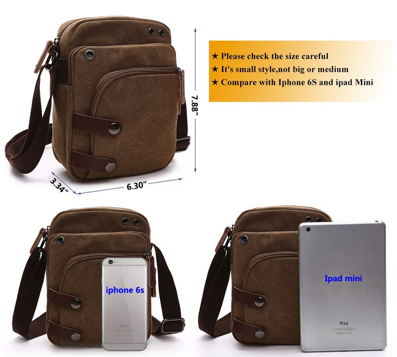 Collsants Mini Crossbody Bags for Women and Men - Small Purses and Handbags - Travel Bag - Canvas Shoulder Purse - Image 4