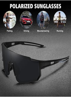 GUDOO Polarized Sports Sunglasses for Men Women Driving Fishing Cycling Mountain Bike Sunglasses UV400 Protection  - Image 3