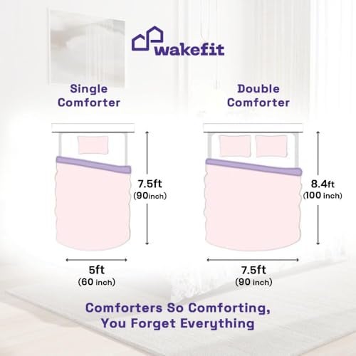 Wakefit Comforter Double Bed | 220 GSM | Quilt AC Blanket for Double Size Bed | Reversible Super Soft Microfiber Blanket | 100x90 Inches - Brown Stone & Night Owl - Image 3