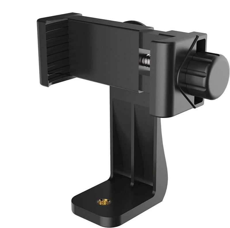 HUMBLE® 360-Degree Cell Phone Holder with Adjustable Clamp Phone Tripod Mount Adapter Compatible with Smartphones & All Types of Tripods with 1/4 Screw - Image 1