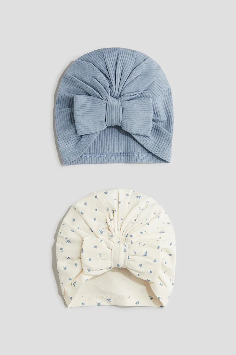 H&M 2-pack knot-detail hats