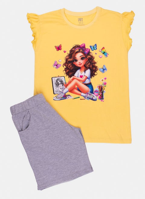 بيجاما بناتى البنت والبرواز