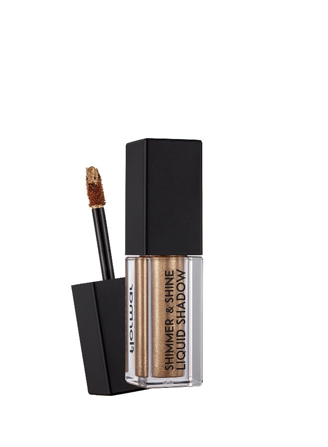 flormar Shimmer & Shine Liquid Shadow – 003 Ambitious Gold – Long-Wear Liquid Eyeshadow, Pearlescent Shimmer, Buildable Glow, Crease-Resistant Look - Image 1