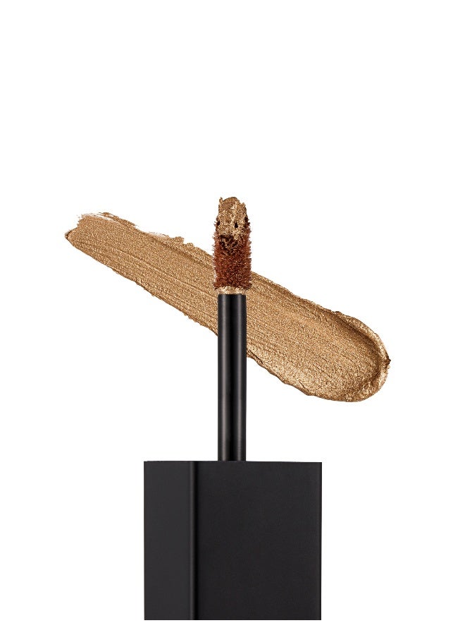 flormar Shimmer & Shine Liquid Shadow – 003 Ambitious Gold – Long-Wear Liquid Eyeshadow, Pearlescent Shimmer, Buildable Glow, Crease-Resistant Look - Image 2