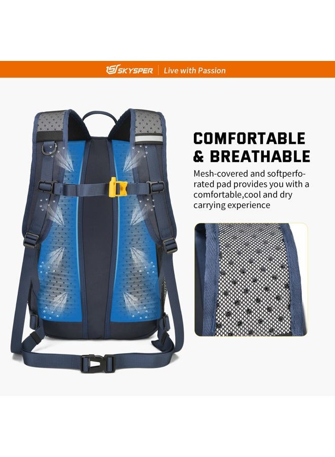 SKYSPER Small Hiking Daypack, 20L Lightweight Travel Backpacks Day Hike Pack with Waist Strap for Women Men  - Image 4