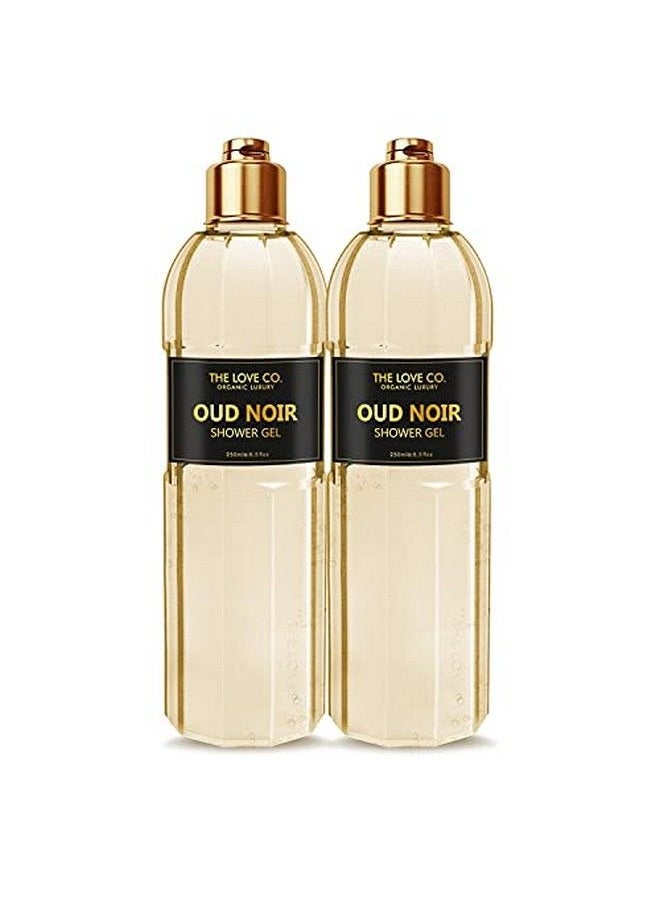 THE LOVE CO. - Luxury Oud Noir Shower Gel Body Wash For Women And Men Unisex Personal Care Products Parabenfree Bath Soap That Hydrates And Gently Cleanses (2Pcs)… - Image 1