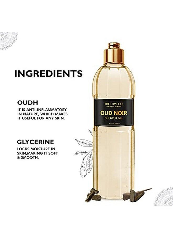 THE LOVE CO. - Luxury Oud Noir Shower Gel Body Wash For Women And Men Unisex Personal Care Products Parabenfree Bath Soap That Hydrates And Gently Cleanses (2Pcs)… - Image 1