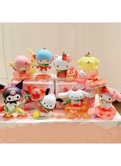 Generic Sanrio Sweet Strawberry Paradise Blind Box Kulomi Gui Dog Melody Hand Doll Ornaments Gift-Color:Designated Model-strawberry Cloud Pudding Dog-Specifications:Sweet Strawberry Paradise Series - About 9cm  - Image 4