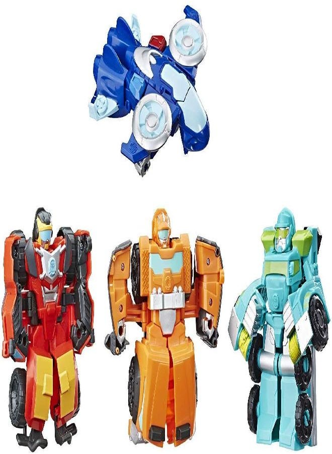 PLAYSKOOL - Playskool Heroes Transformers Rescue Bots Academy Team Pack, 4 Collectible 4.5-inch Converting Action Figures, Toys for Kids Ages 3 and Up - Image 1