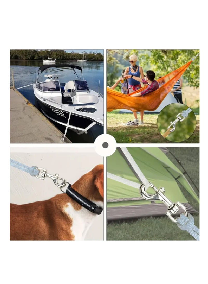 Heavy-Duty Flag Snaps Hooks: Get 6pcs Silver (2.20 inch) Flag Swivel Snap Clips for Your Flag Pole Hardware - Image 4