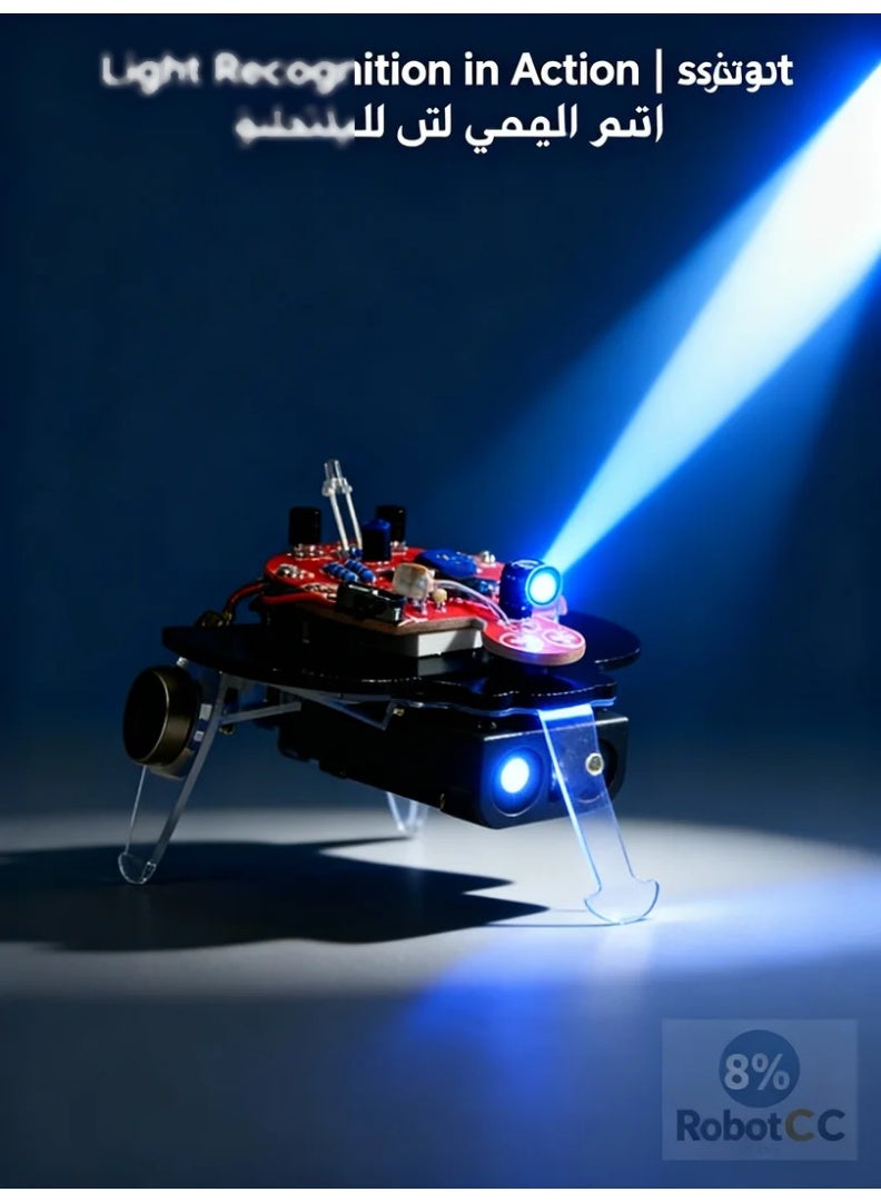 AI Smart Light Recognition Robot | Jetson Nano + ROS 2 Integration | Arduino-Based Illumination Tracking & Visual Mapping | OpenCV + TensorFlow for Light Navigation & Color Detection | Wi-Fi / Bluetooth AIoT Connectivity | Ideal for STEM Education & AI Vision Research