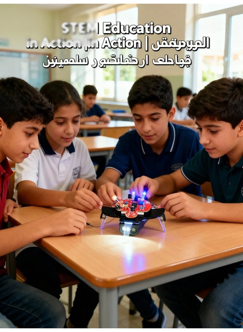 robotgcc AI Smart Light Recognition Robot | Jetson Nano + ROS 2 Integration | Arduino-Based Illumination Tracking & Visual Mapping | OpenCV + TensorFlow for Light Navigation & Color Detection | Wi-Fi / Bluetooth AIoT Connectivity | Ideal for STEM Education & AI Vision Research - Image 3