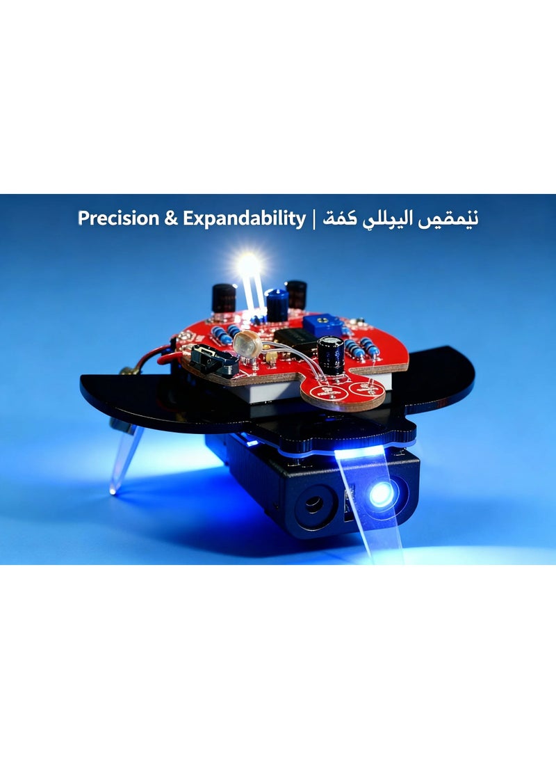 AI Smart Light Recognition Robot | Jetson Nano + ROS 2 Integration | Arduino-Based Illumination Tracking & Visual Mapping | OpenCV + TensorFlow for Light Navigation & Color Detection | Wi-Fi / Bluetooth AIoT Connectivity | Ideal for STEM Education & AI Vision Research