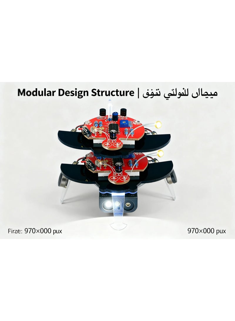 robotgcc AI Smart Light Recognition Robot | Jetson Nano + ROS 2 Integration | Arduino-Based Illumination Tracking & Visual Mapping | OpenCV + TensorFlow for Light Navigation & Color Detection | Wi-Fi / Bluetooth AIoT Connectivity | Ideal for STEM Education & AI Vision Research - Image 4