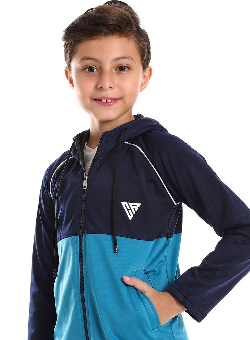 Caesar Boys Training Suit With Pockets And Lined Design. - Image 3