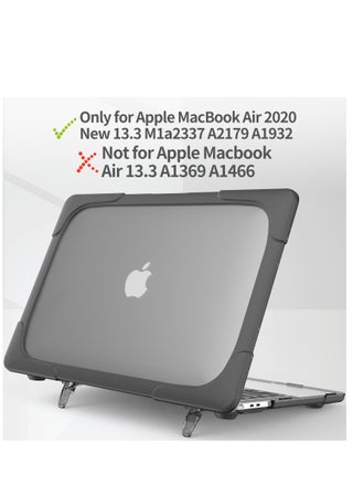 Hard Shell Case Cover with Kickstand Shockproof Function for MacBook Air A1932/A2179/A2337  13 inch - pzsku/Z3B8A7E0C573174BD5170Z/45/_/1639219907/0c3afcd2-2d88-4f32-9ddd-e2a200e5f350