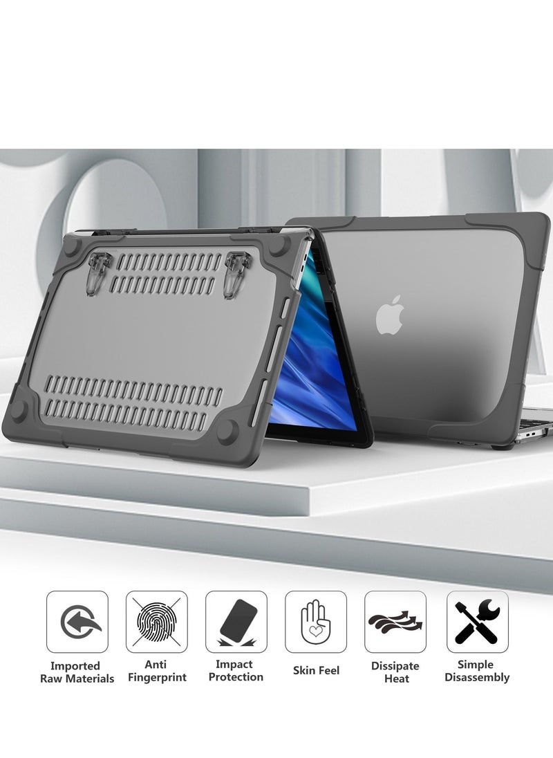GULFLINK - Hard Shell Case Cover with Kickstand Shockproof Function for MacBook Air A1932/A2179/A2337  13 inch - Image 1