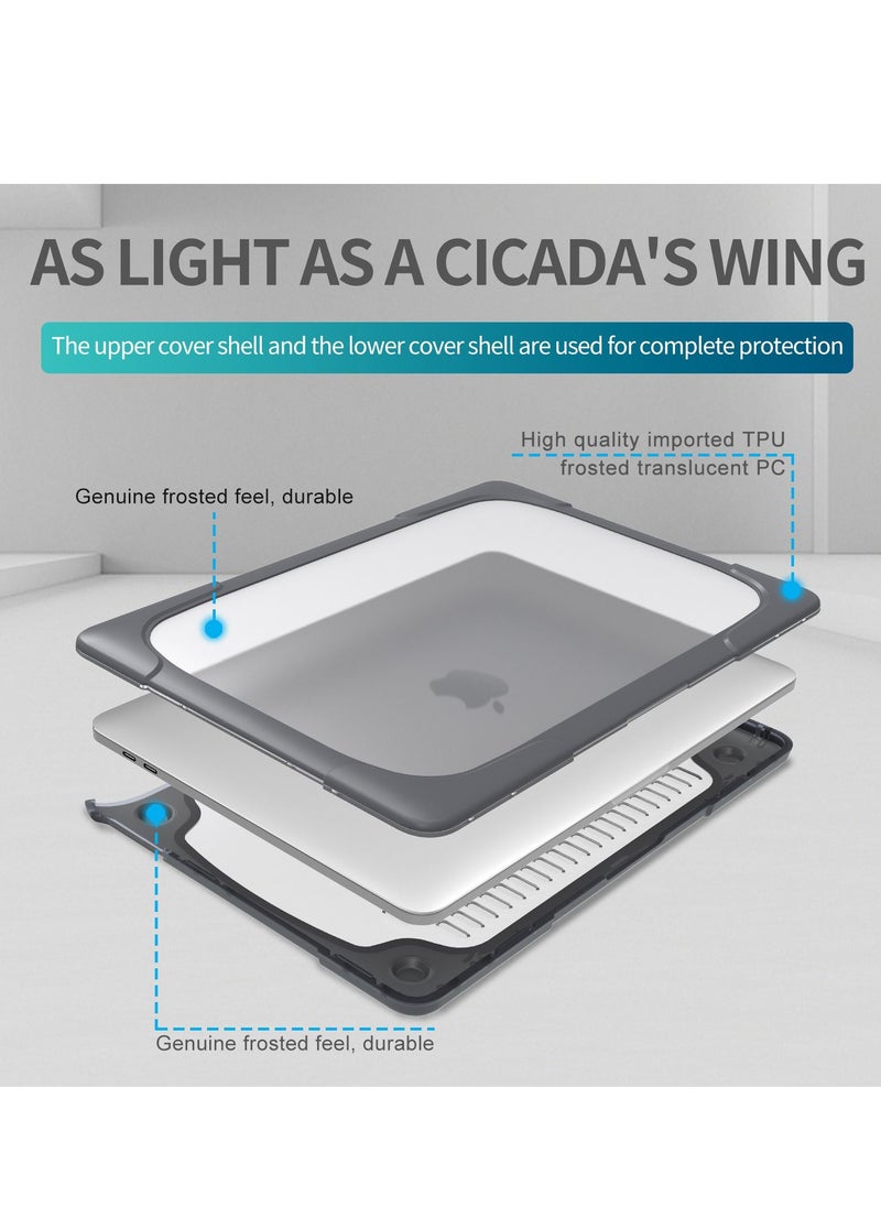 GULFLINK - Hard Shell Case Cover with Kickstand Shockproof Function for MacBook Air A1932/A2179/A2337  13 inch - Image 1