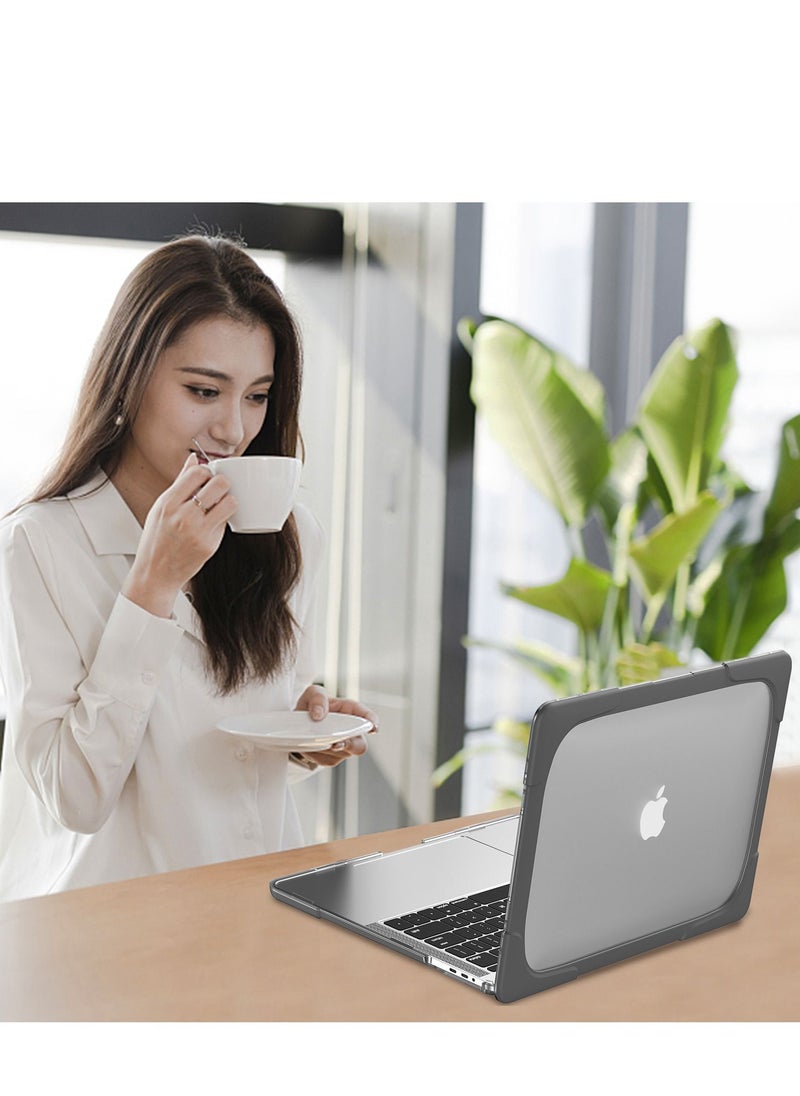 GULFLINK - Hard Shell Case Cover with Kickstand Shockproof Function for MacBook Air A1932/A2179/A2337  13 inch - Image 1